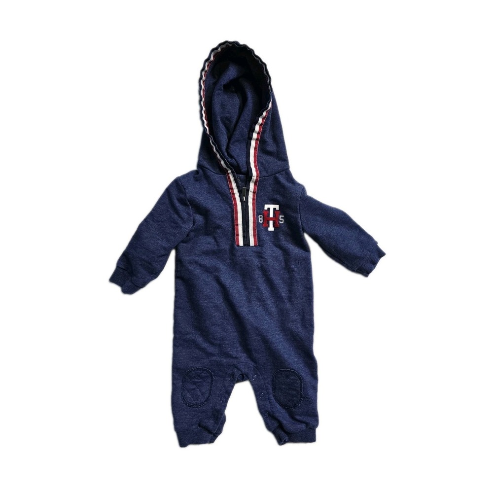 Tommy Hilfiger Baby Boys Romper  3-6 Months Blue Terry